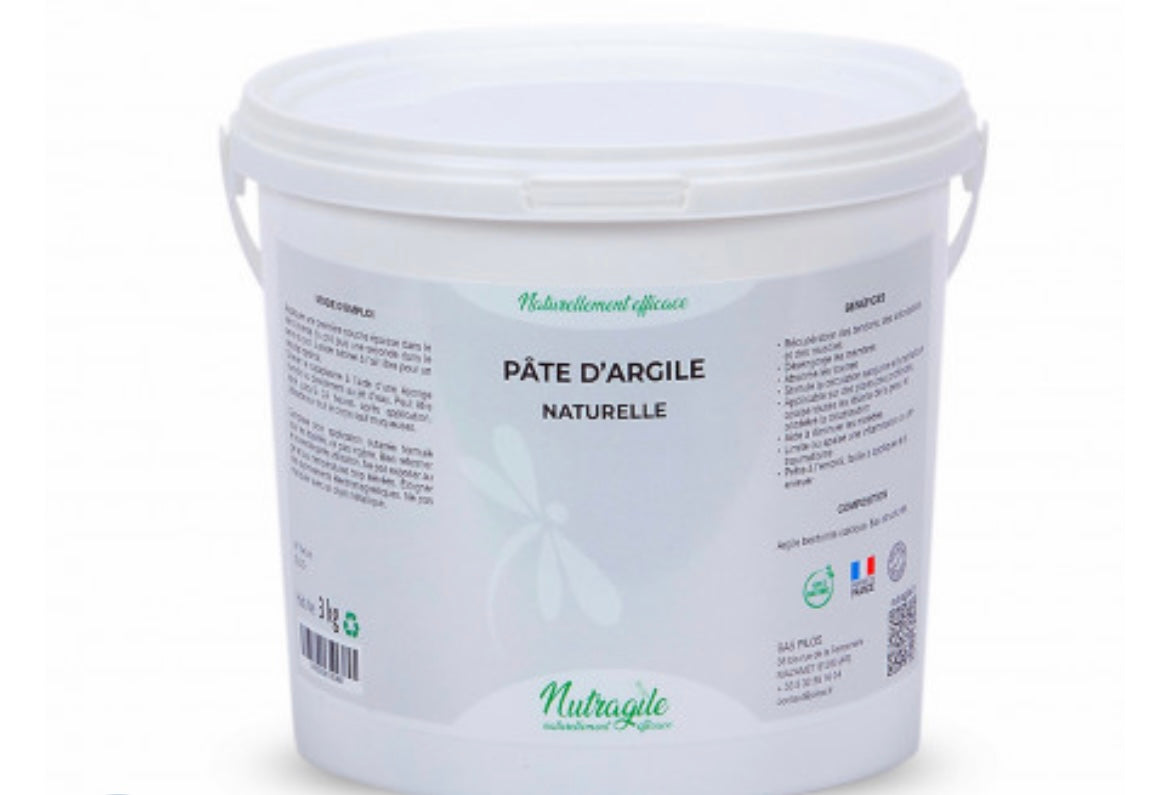 Pâte d'argile naturelle 1,5kg